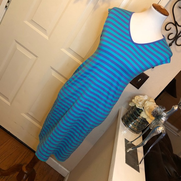 The Original Marimekko Striped Cap Sleeves Dress - Picture 2 of 8